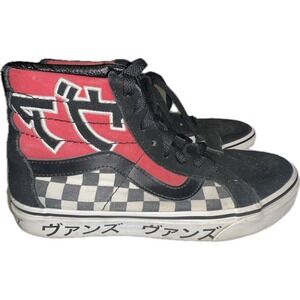 Vans Sk8 Hi Japanese‎ Type Sneaker Red Black Reissue Mens Size 6  Womens 7.5
